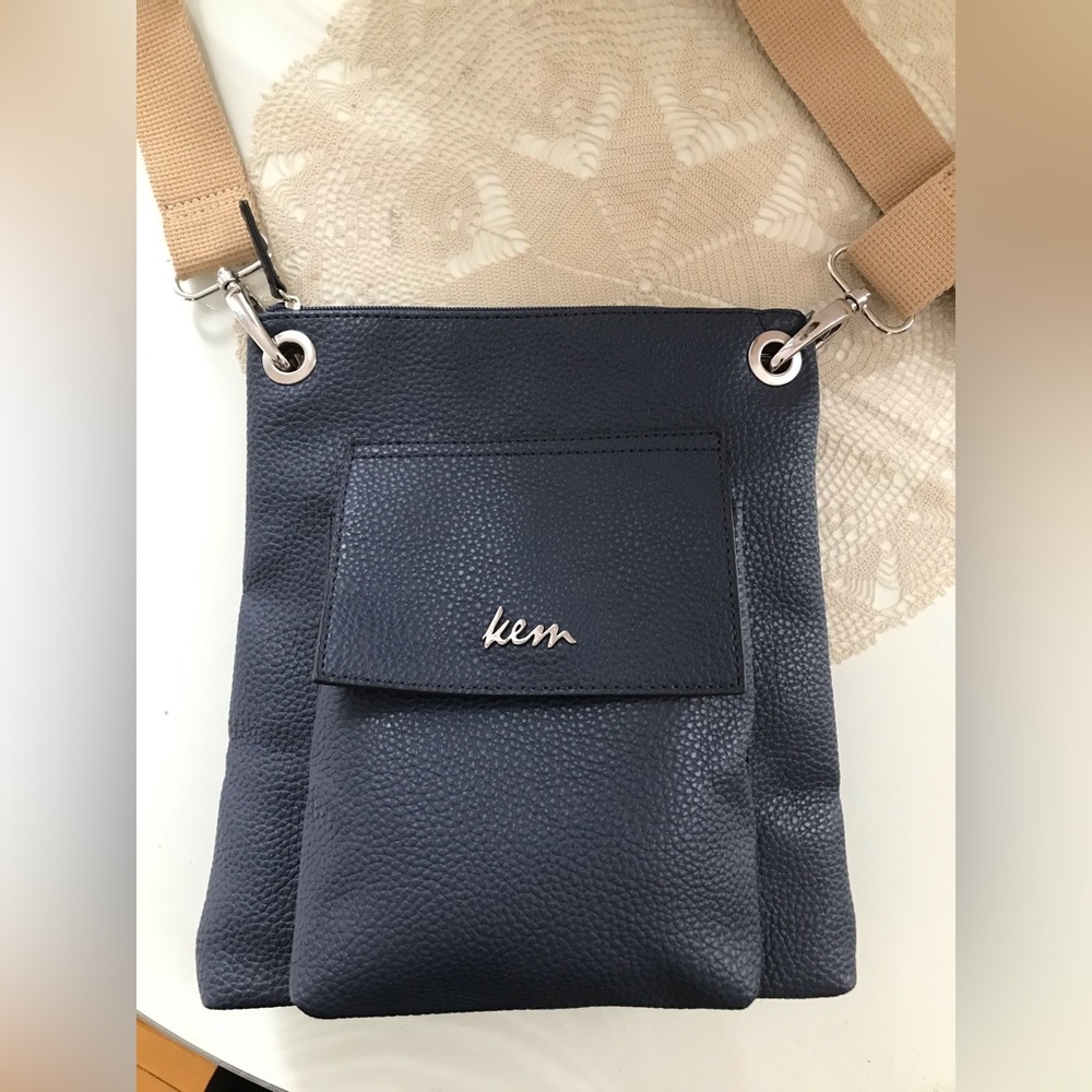 Blue crossbody bag
